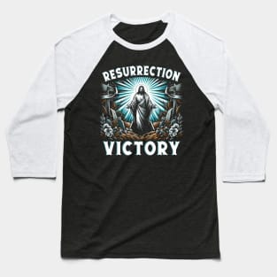 Resurrection Victory, Jesus emerging from the tomb symbols of new life Baseball T-Shirt